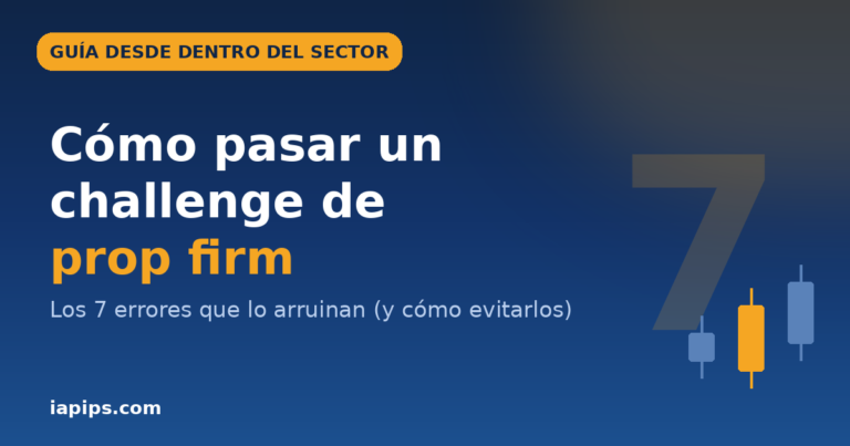 Cómo pasar un challenge de prop firm: los 7 errores que lo arruinan, guía de iapips